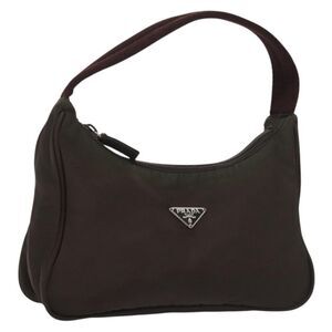 Prada Re-Edition 2000 Hobo Tessuto Brown Nylon Handbag (Pre-Owned)
